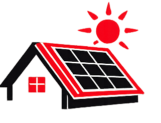 Symbolische Darstellung einer PV-Anlage für Drohneninspektionen